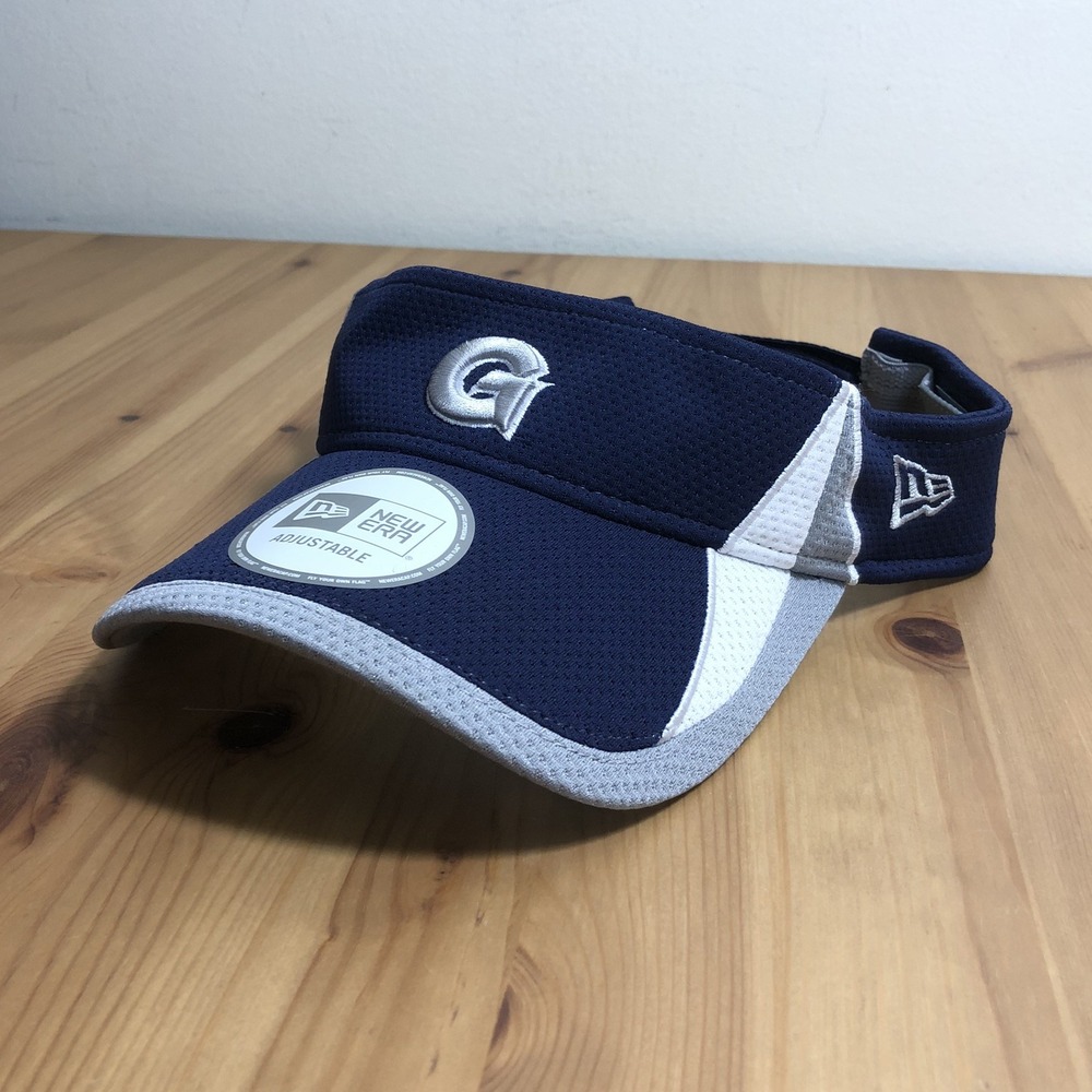 Georgetown Hoyas New Era Visor Cap Hat One Size Navy Gray NCAA Sports Outdoors